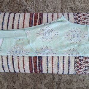 Mint Green Patterned Leggings